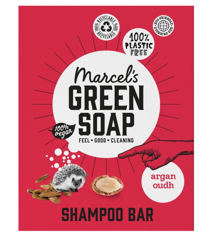Marcels Green Soap | Shampoo Haarzeep Blok  Argan&Oudh / 3 ST