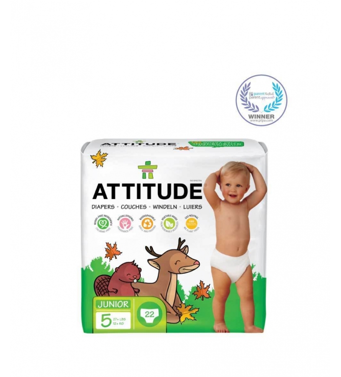Attitude  | Luiers Wegwerp Eco 5 (12+ kg) 22st / LAATSTE