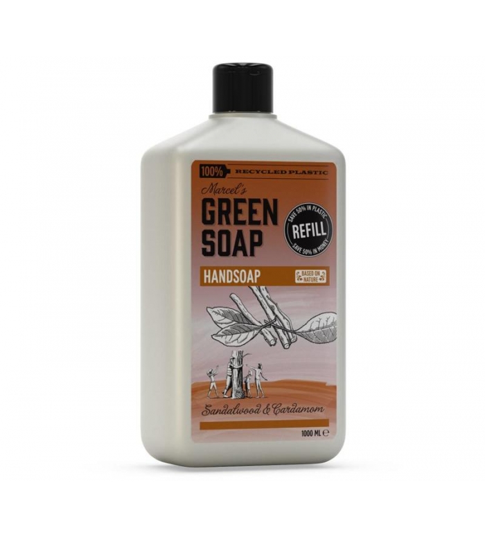 Marcels Green Soap | Handzeep navulling Sandelhout & Kardemom