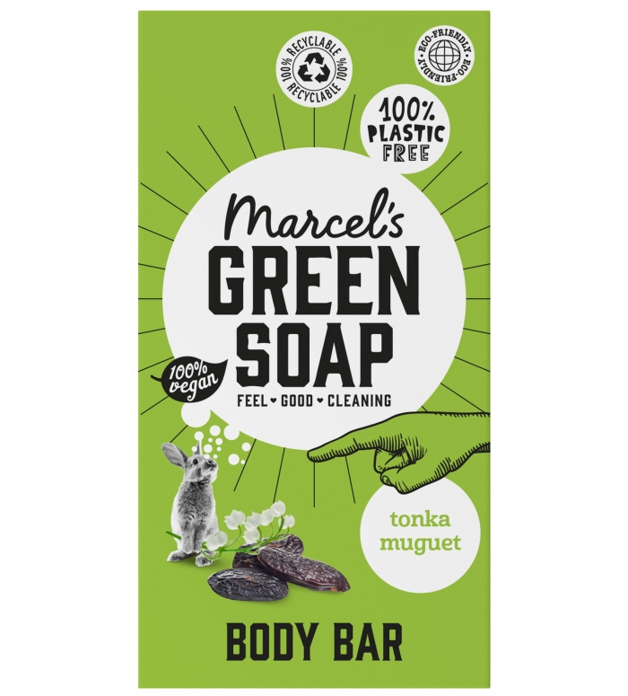 Marcels Green Soap | Shower Douchezeep Blok Tonka&Muguet / 10 ST
