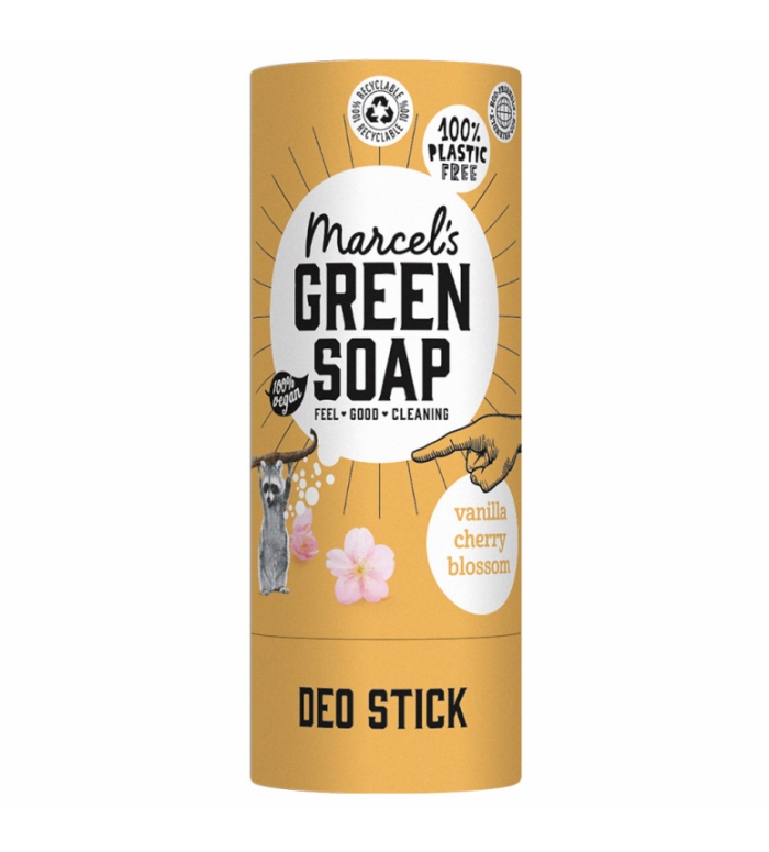 Marcels Green Soap | Deodorant Vanille & Kersenbloesem / 3 ST